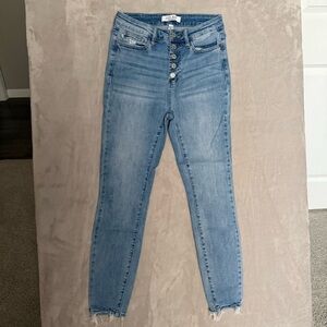 Judy Blue High Rise Button Fly Skinny Jeans Women’s Size 27